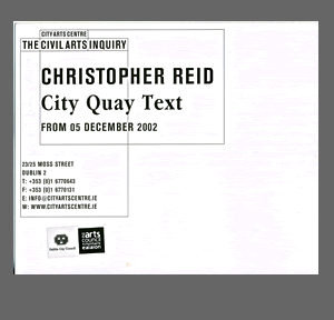 The invite for City Quay Text