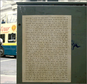 Fig 3: Poster on Street Furniture