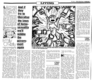 Fig. 8: The Sunday Tribune Newspaper, July 1986.