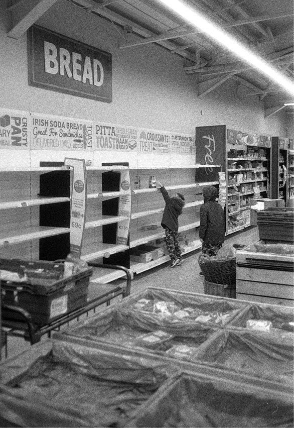 Fig. 4 On March 12th 2020 all educational institutions close and the first Lockdown began. I go to the supermarket to do some shopping; there is no bread. 